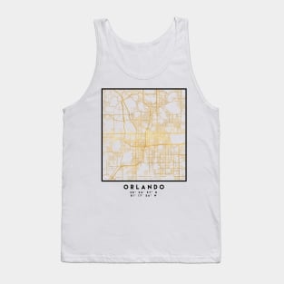 ORLANDO FLORIDA CITY STREET MAP ART Tank Top